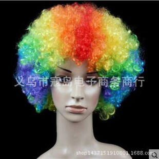 Colorful exploding head wig coaplay clown wig annual party