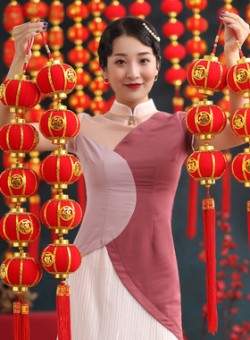 好货2025龙年小红灯笼挂饰挂件室内场景布置春节过年新年装饰家居