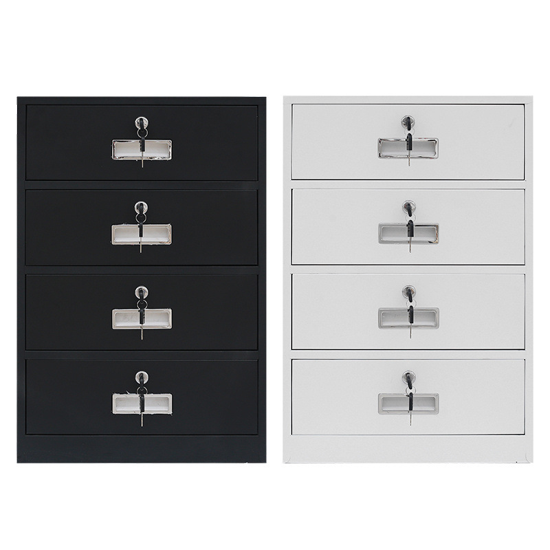 厂家直销钢制办公活动柜铁皮储物柜档案资料柜带锁移动文件柜矮柜