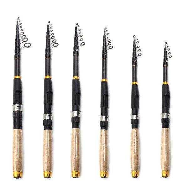 Telescopic Boat Fishing Rod Spinning Carbon Fiber Pesca Ultr