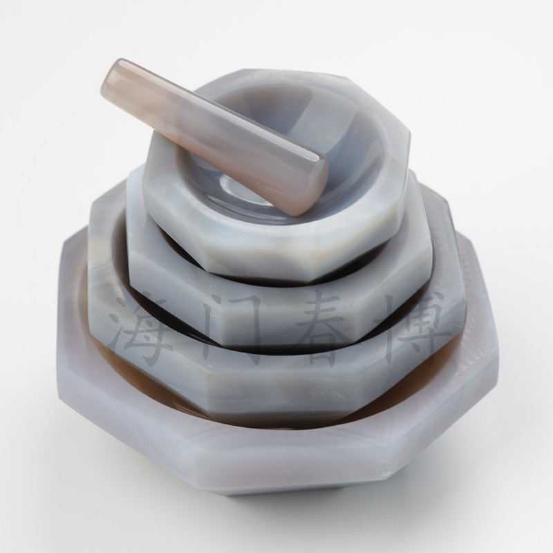 玛瑙研钵一级品优质耐磨内径50mm60mm70mm80mm90mm100mm120mm150