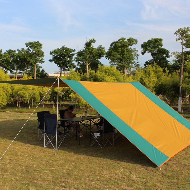 户外天幕帐篷野营露营野餐便携防雨防晒遮阳布棚野炊装备用品凉棚