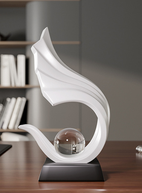 办公室装饰摆饰轻奢高档电视柜酒柜玄关客厅风生水起柜子家居饰品