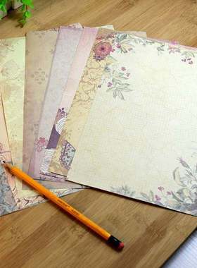 20pcs Vintage Office Message Writing Paper Letter Set Europe