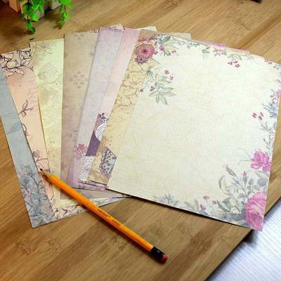 20pcs Vintage Office Message Writing Paper Letter Set Europe