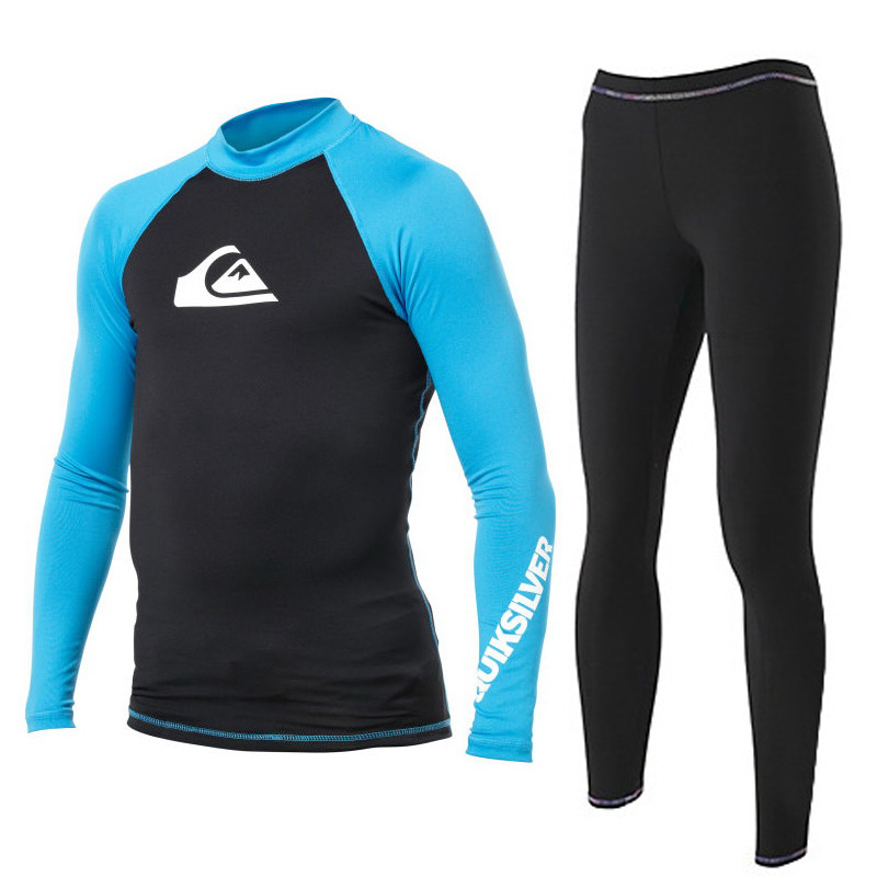 2022新潜水服男长袖保暖分体冲浪滑水防晒紧身泳衣水母浮潜速干衣