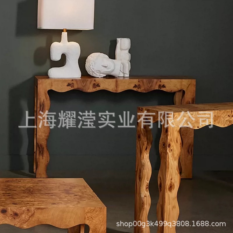 中古复古玄关台玄关桌法式条案端景台过道走廊靠墙玄关柜北欧玄关