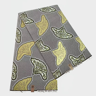 fabric wax 非洲蜡染布金粉质量棉african golden