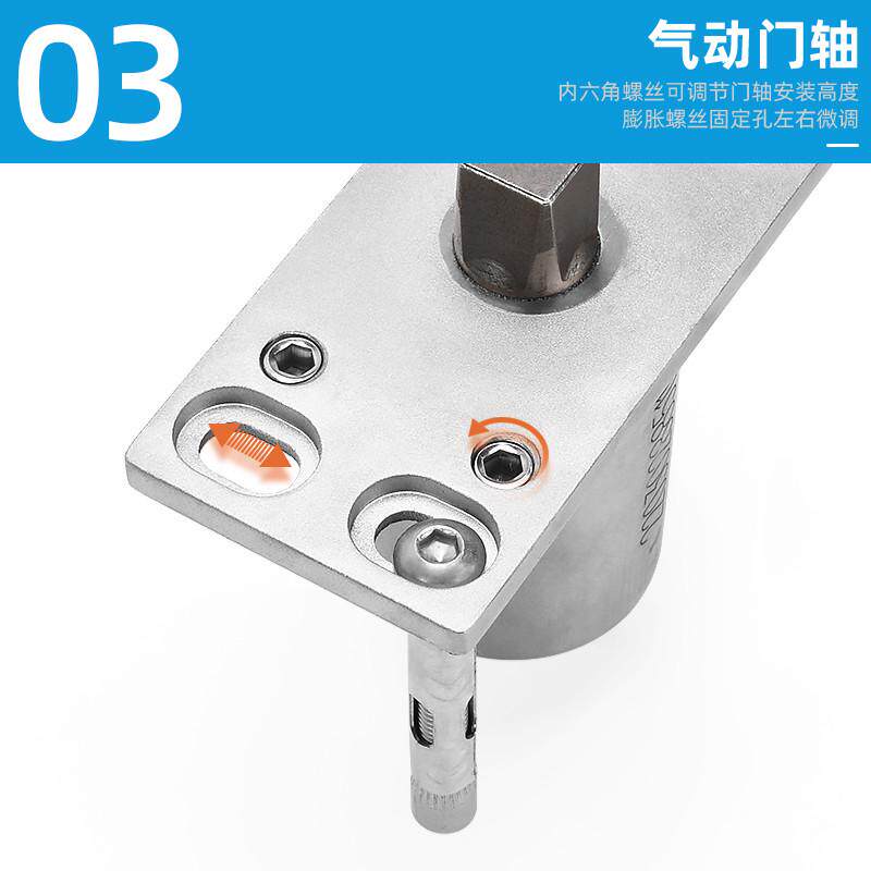 固钛无框玻璃门小型地弹簧90度定位缓冲天地门转轴偏轴门铰链五金