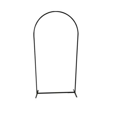 新款婚HJI庆拱形风摆件铁背景屏花艺黑色弧形拱门舞台艺路饰引装