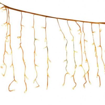 热销L灯串D窗帘圣诞灯装饰灯冰条JOR灯彩灯闪灯串3E*3米UL美规