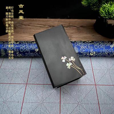 古风堂黑檀木创意笔筒木书质雕刻笔筒木笔笔筒文房写摆实件筒