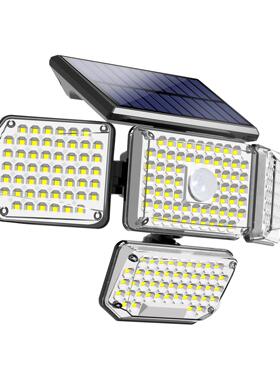 照明灯L四E3D人体HSG-AF01感应明路灯60°旋转照头户外庭院灯壁灯