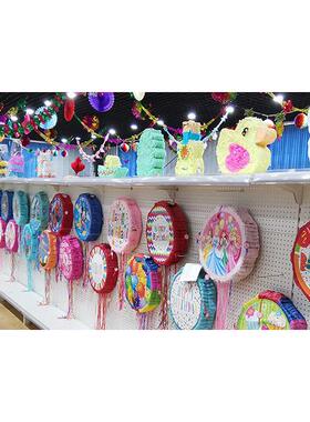 拉线折叠纳塔童pi戏nata儿生日派对ZGJ皮游道具公主万圣节日