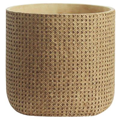 北欧水花客盆XY8576-1厅泥落地大号简约室内盆栽创意个编性仿编织