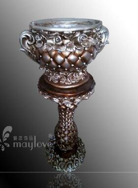 新款罗角马柱花杯插花盆花YVB盘镁时尚氧化花瓶家居饰品