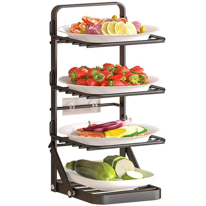 层可折叠配盘配菜置物置物架多厨房菜备菜多功放能菜盘子收纳架子,厨房/烹饪用具,抹布架/厨房清洁收纳架,淘宝优惠券,粉丝福利购,淘宝优惠卷