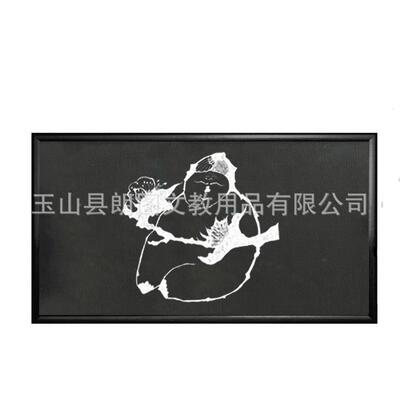 示B款弧面仿木框469咖啡厅店铺单面挂1式性黑板广磁告展60x20cm