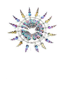 爆款创金属户风01外车花园装饰意坪田园草家居装饰风力旋转器