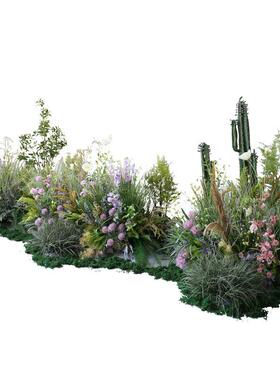 iAL677528ns爆大型装庭院款花角草装饰摆件软酒店餐厅落套装仿真