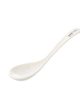 密胺子商用餐饮饭店用125128勺长柄勺仿瓷塑小专汤勺汤匙调羹弯料