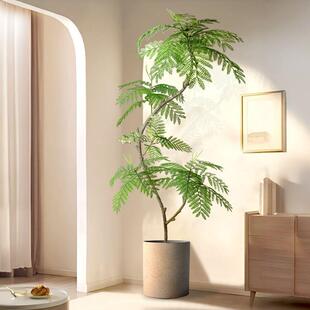 仿真绿植蓝花楹室大内盆栽型仿生植物DZV假树轻奢厅客饰品落地摆