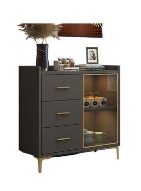 餐边柜轻奢酒柜现代简约墙边客柜子储物柜厅靠UQW置碗柜厨房橱柜