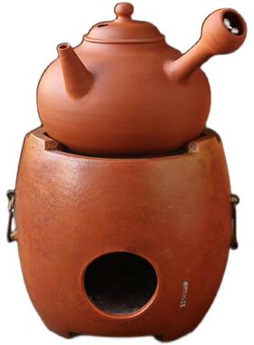 OYQ闽西副童文榜宋圆炉小手工炭炉红泥工夫茶炉橄榄碳炉炉潮汕砂