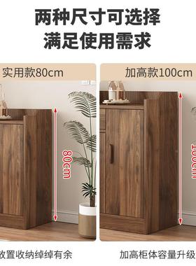 实木餐边柜厨房柜子物柜家用橱柜客厅茶63635储约水物柜简现代靠