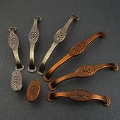 实心单孔小拉手 美式 新中式 橱柜衣柜拉手仿古柜门抽屉门把手欧式