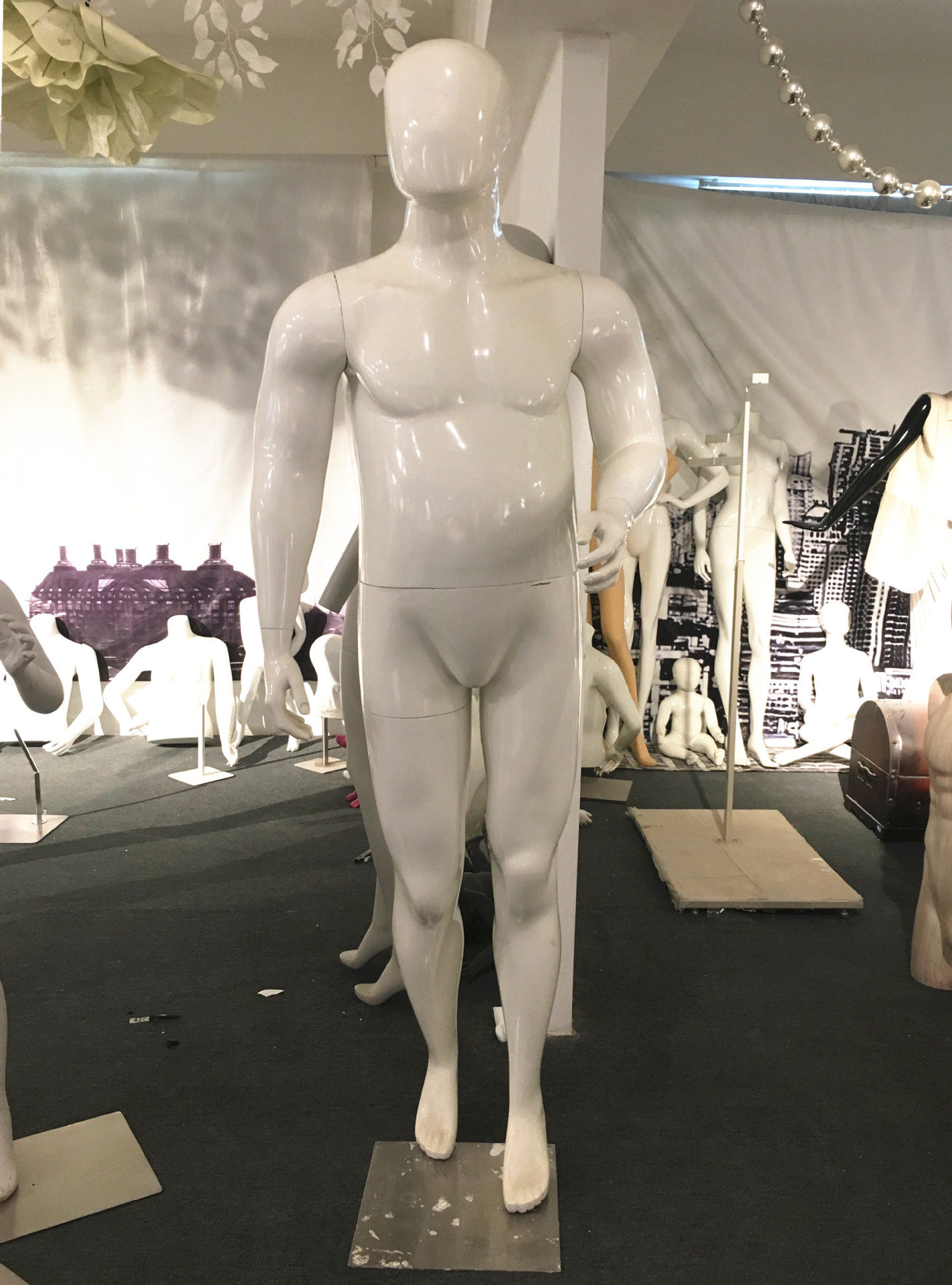 肥佬展示模特胖模特大码男士模特休闲肥人模特道具肥婆全身模特