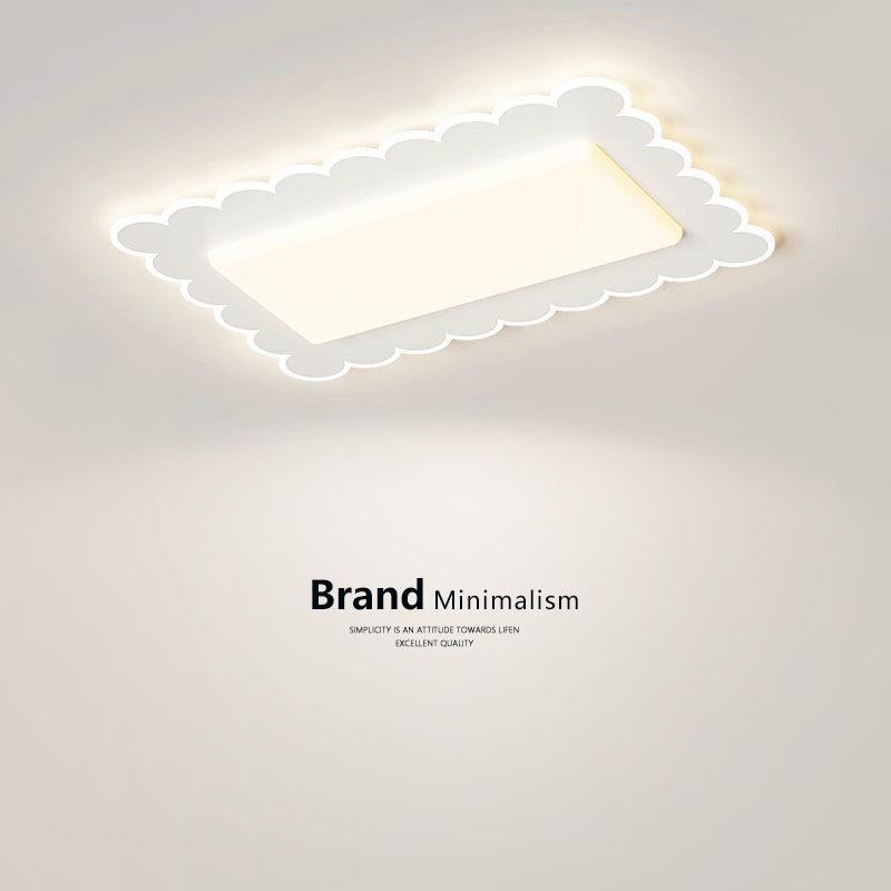 2023新款长方形客厅主灯现代简约大气流行奶油风卧室护眼吸顶灯