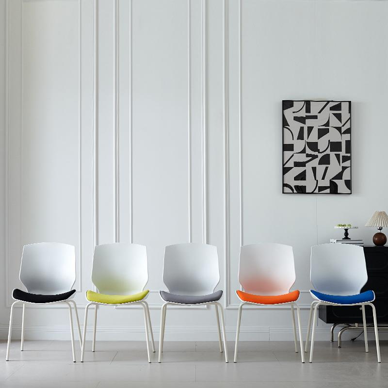 办公椅会议椅弓形洽谈椅软包会议室电脑椅子可叠落四脚培训椅座椅