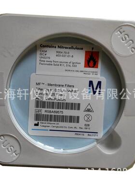 VMWP09025亲水标准MF-Millipore0.05umMCE90mm表面滤膜
