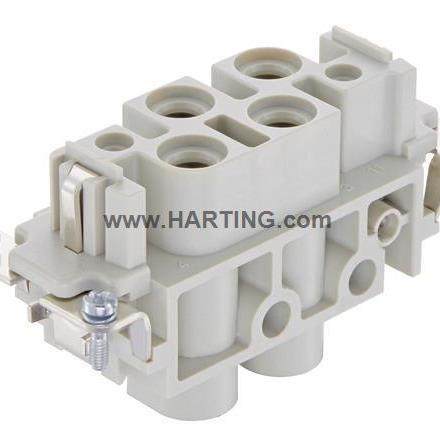 09380062711原装德国HARTINGHANK4/0-BU-S4芯母头830V/80A