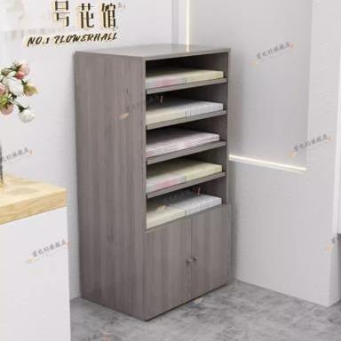 可抽拉多功能包花纸柜操作台插花展示台画纸卡纸收纳柜花店花架柜