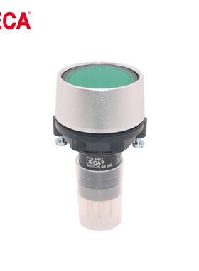 DECA进联P16LMU2-1AB带灯自复位按钮开关16mm1NC金属圈原装