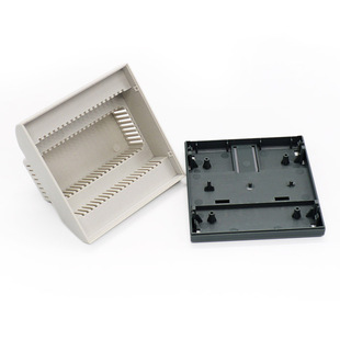 工控机壳体AK80009 ABS阻燃接线盒108*112*75MM仪表仪器塑料外壳