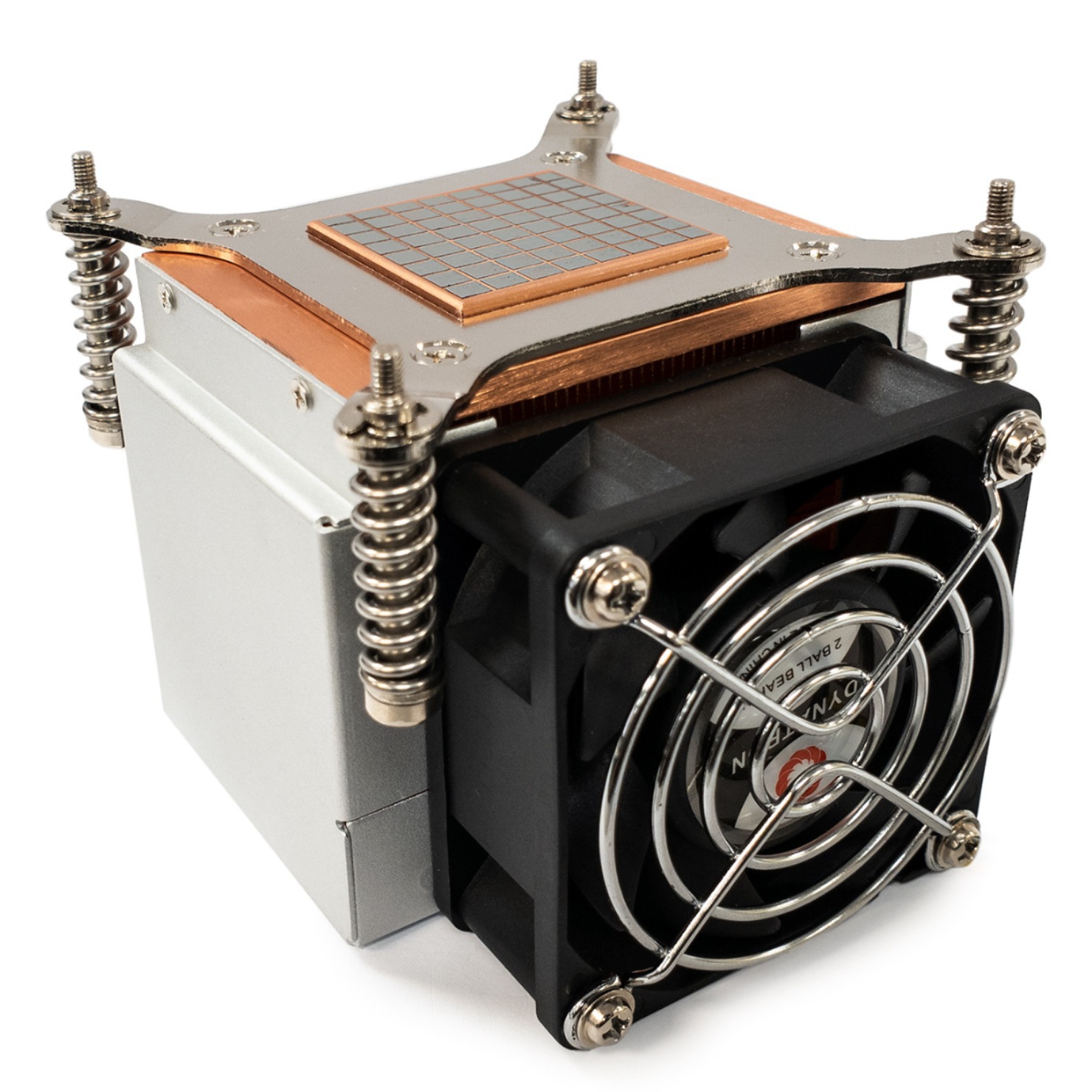 DYNATRON政久1200/1150/1155纯铜2U热管服务器散热器暴力风扇K668