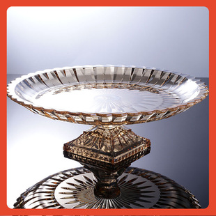?ktv酒店供盘水果盘时尚欧式大号水晶玻璃放切好的展示果盘无