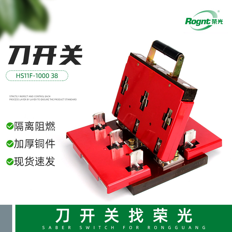 HS11F-100038双投刀型闸刀刀开开启式刀开关单投防误型闸户外专用