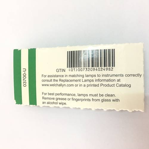 伟伦03700 HPX 037灯泡 3.5V 眼底检查镜18100 Streak