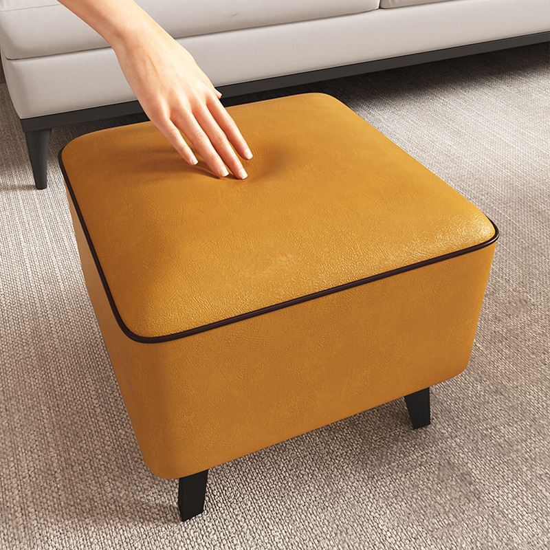 小换鞋凳客厅沙发凳感小凳子家用门口茶几矮凳方凳脚踏凳皮凳