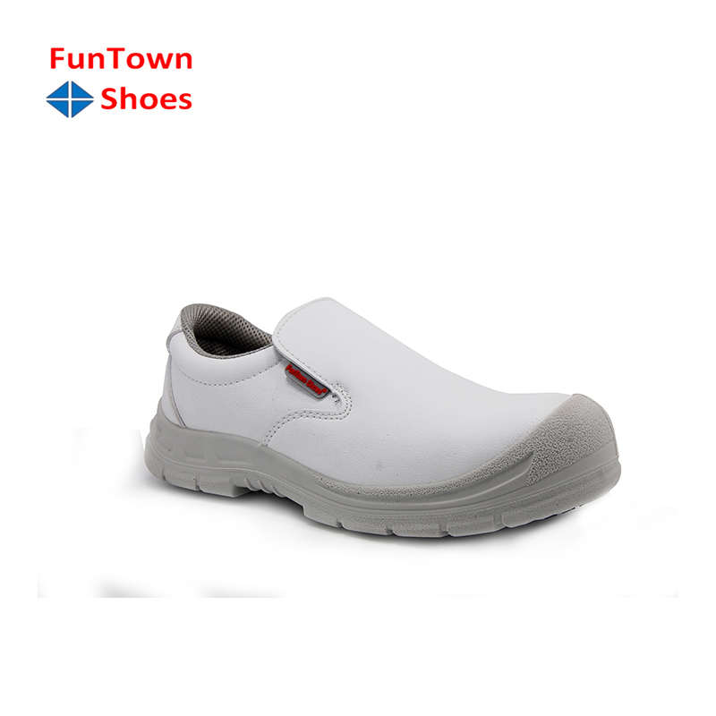 Funtownshoes范特仕安全防滑塑包头工作鞋厨师鞋防水防油耐磨6211
