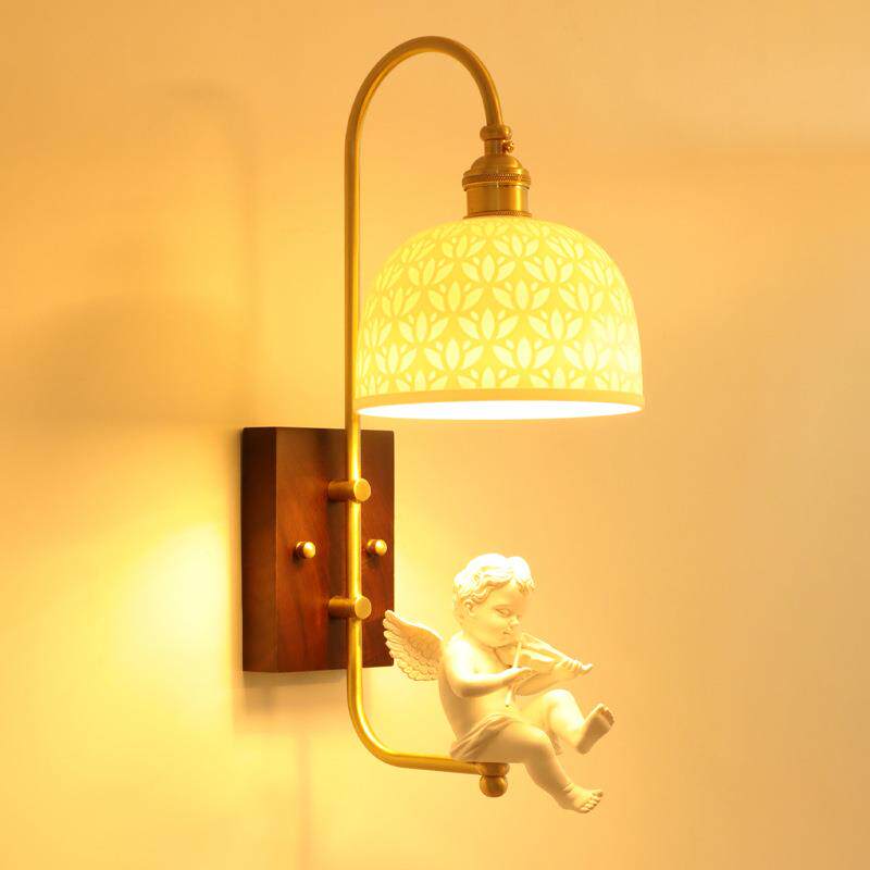 古壁灯中古创意卧室床头灯墙灯新款法式新中式墙壁灯装饰灯