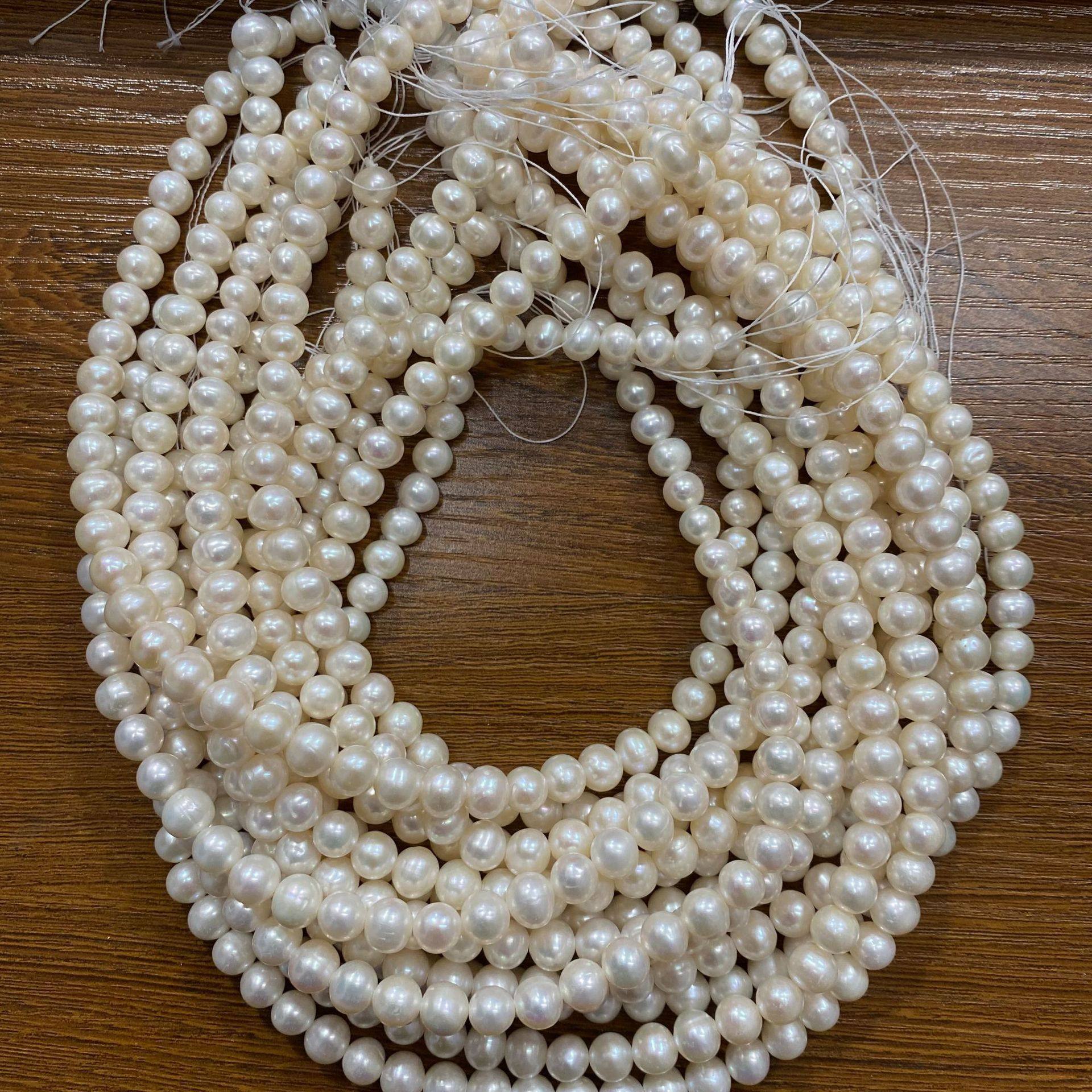 天然淡水珍珠 7-8mm葱头珠 螺纹批发散珠圆珠制作饰品配件珍,鲜花速递/花卉仿真/绿植园艺,其它园艺用品,淘宝优惠券,粉丝福利购,淘宝优惠卷
