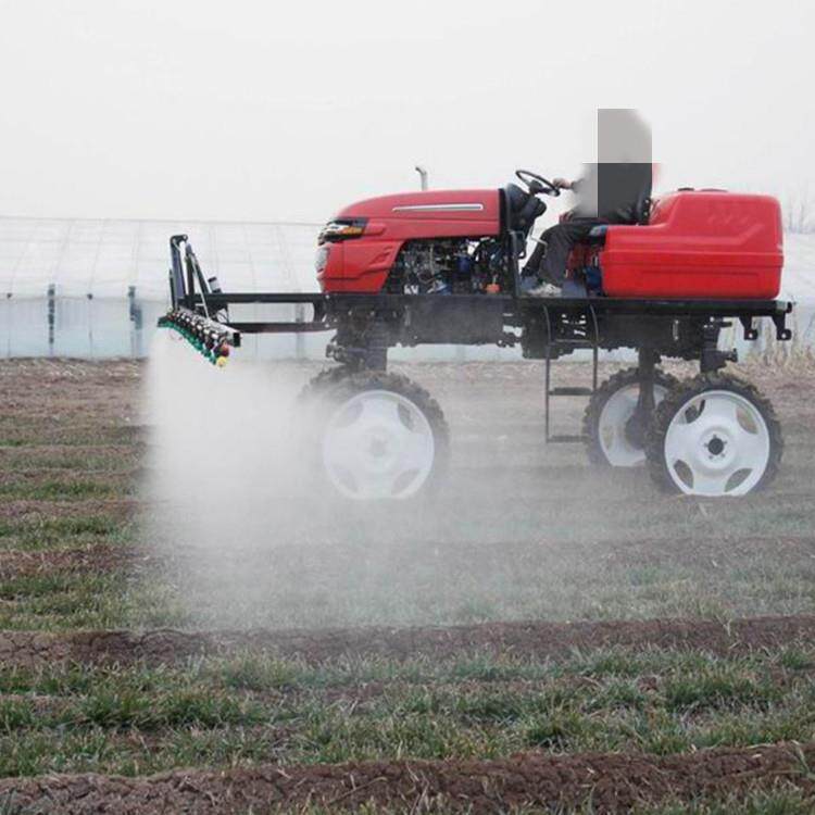 喷杆自走式撒肥四轮打药机18米喷福1000L喷药机100马力农用植保机