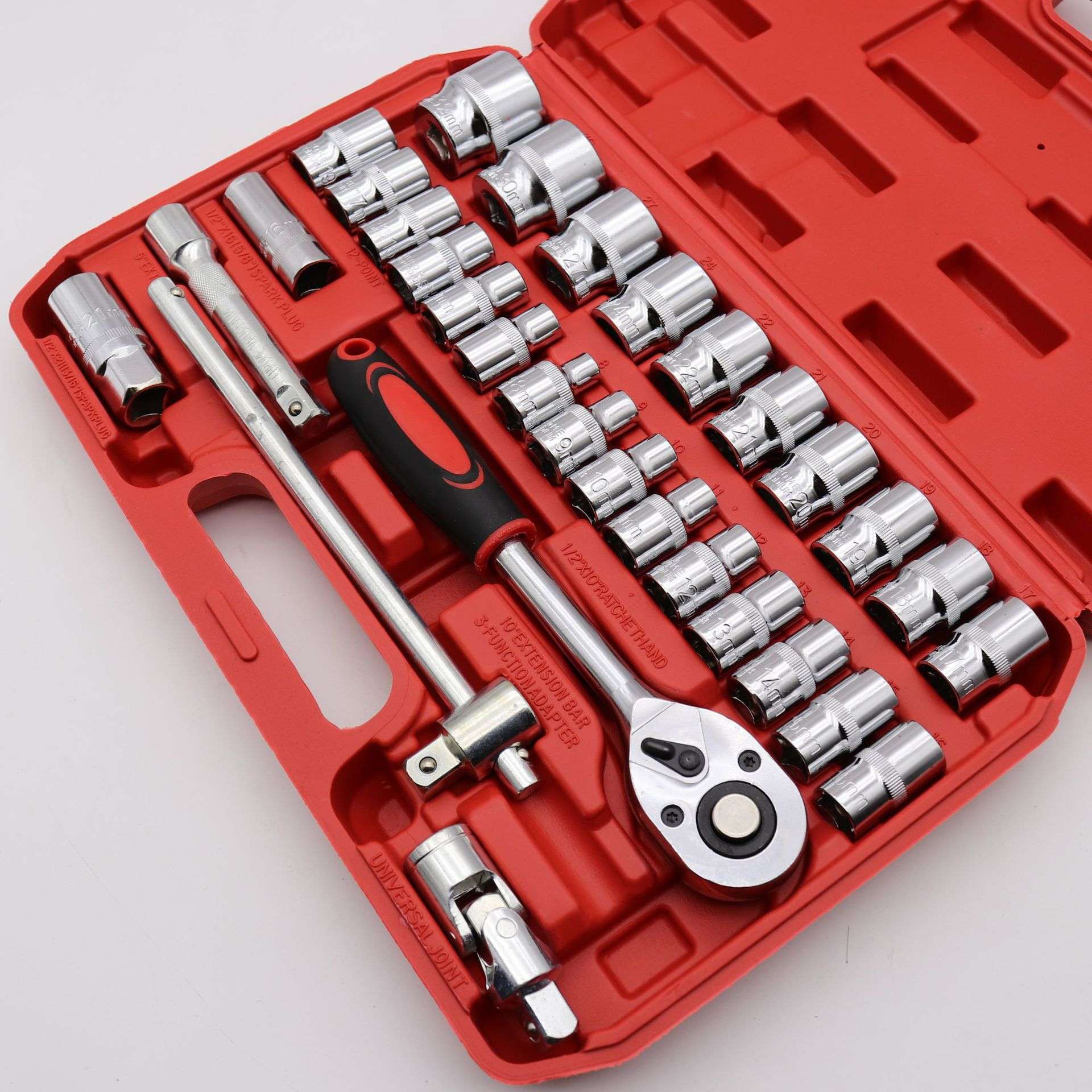 32件套套筒组套套筒扳手火花塞工具组合套装