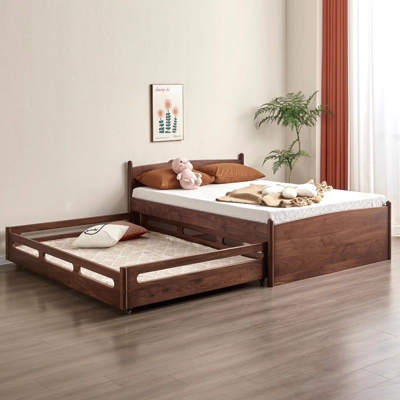 厂家直销北美黑胡桃木实木高低双层推拉床樱桃木原木子母床拖拉床,橡塑材料及制品,其他塑料制品,淘宝优惠券,粉丝福利购,淘宝优惠卷