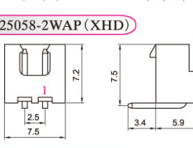 HXH红星接插件HX25058 弯针 XHD-2WA-3A-4/5/6/7/8/9/10/12/15WA